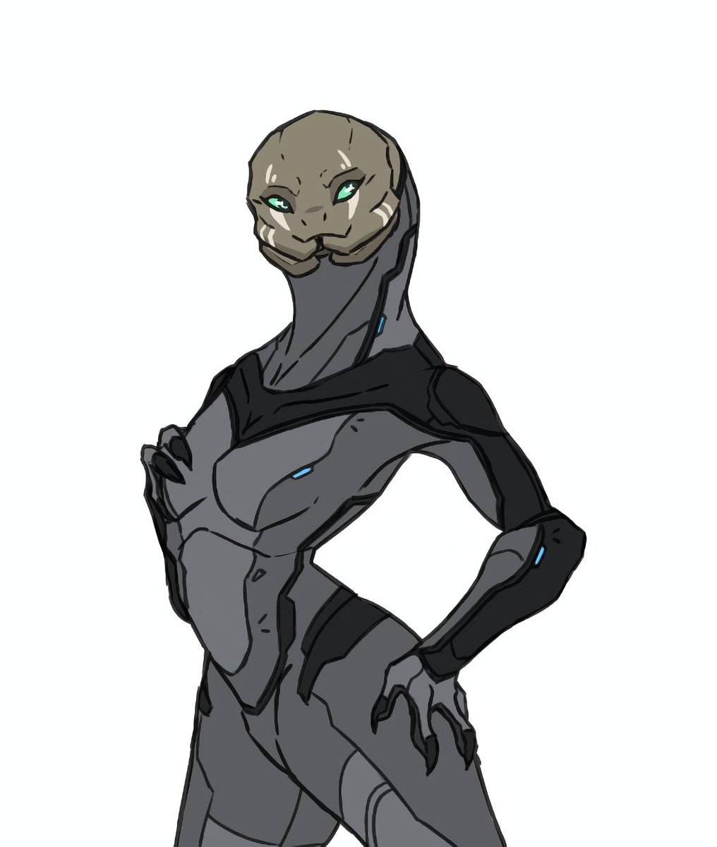I'm back on drawing sangheili, did a very few doodles in the past, still need to work on the anatomy 

But at least this one probably deserve a little name, what do you think?
