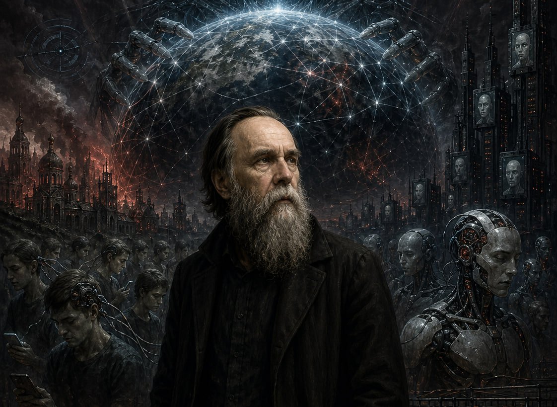 PaideumaTV's tweet photo. Host: Perhaps we really are looking in the wrong direction. While we’re discussing the “uprising of machines,” something far more cynical is actually happening—the controlled degradation of humanity so that humans cease to be more complex than an algorithm. After all, if we lower the bar for human thinking, then artificial intelligence won’t need to become a genius to surpass us.

Alexander Dugin: This is the so-called humanistic approach. Elon Musk himself proposes implanting Neuralink chips into our minds to give humans at least some chance of competing with artificial intelligence once it becomes truly powerful. In other words, today’s “humanism” project is the transformation of humans into cyborgs. We are being urged to plug into the Matrix to remain competitive. But you have to admit, it’s a rather poor plan: to defeat the machine, you have to become a machine yourself. That’s what this is all about.

And the call to ignore the cultural and psychological “peculiarities” of the elite is a direct whitewashing of the Epstein files. We keep wondering why no one in the US has ever been held accountable for the horrors described there. The manifesto provides the answer: let’s not be too picky about the fact that Western elites rape minors, engage in pedophilia, or conduct satanic rituals. If this helps their “creative consciousness” to drive technological progress—let them continue. And the lack of arrests in the US only confirms that the words of Alex Karp and Peter Thiel have already become reality.

This manifesto simply highlights what is actually happening. We are still experiencing phantom pains, imagining that we live in a bipolar world with the UN and the Yalta Agreements. But that world hasn’t existed for 40 years. We’ve been quietly shifted into a completely different model, into another simulation. The “Palantir” manifesto merely brings us back to the harsh truth of where we stand in April 2026.

The manifesto tells us plainly: enough with the delusions. Forget about nuclear weapons, the UN, and a multipolar world. That’s over. We hold absolute global dominance and are handing it over to a powerful artificial intelligence, the Singularity. As for you, at best we’ll implant chips in you, and at worst—we’ll toss you in the trash, send you to die, or wipe you out in some man-made catastrophe. Humanity has become unnecessary, useless; it’s obsolete.

It’s time for all of us to diagnose ourselves with FOBO: the fear of becoming obsolete. We delude ourselves with the illusion that this won’t happen to us, but this wave is already engulfing us; we just can’t see it. The nuclear community, the people who maintain strategic facilities, can no longer be sovereign in relation to Palantir and the network that has been cast over humanity.

If we don’t make an immediate breakaway, we’ll have no chance left. Moreover, this breakaway must begin with a clear understanding of the world we find ourselves in and a resolute rejection of the phantom pains of the past. Only by casting off the old blinders that cloud our vision can we focus on the real threat and try to break free from this digital trap.

READ HIS THOUGHTS HERE 

https://t.co/m0ZHy8j85g