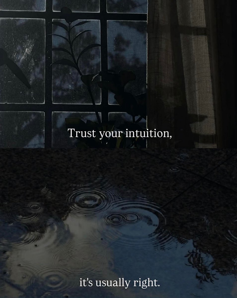samaz007's tweet image. Not everything that feels wrong can be explained right away,but that does not make it imaginary. Sometimes your intuition notices the shift before your eyes do.The energy changes, the effort changes,the truth changes and deep down,you feel it long before it is spoken.
#intuition