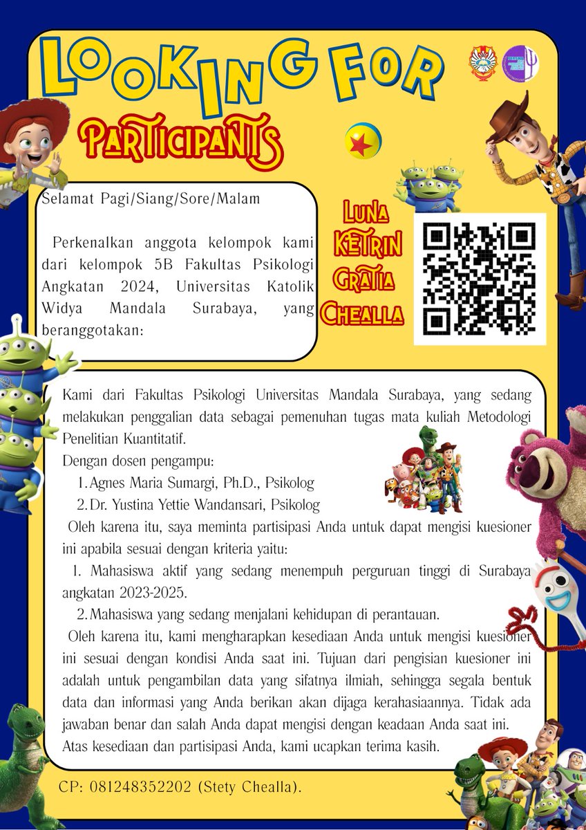 melenayyyheree's tweet image. haloo halo bisa minta tolong tidak untuk mahasiswa yang sedang rantau di surabaya?? aku sangat berterimakasih untuk isi kuesioner kami. Dgn link form: forms.gle/7cVHRWkr8Ufzrh…

boleh banget kok klo barter link hehehe👀🫂🤍  

#needhelp #isikuesioner #buatambildata