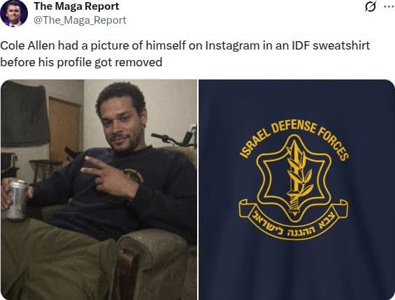 Trump shooter wears IDF shirt — reports