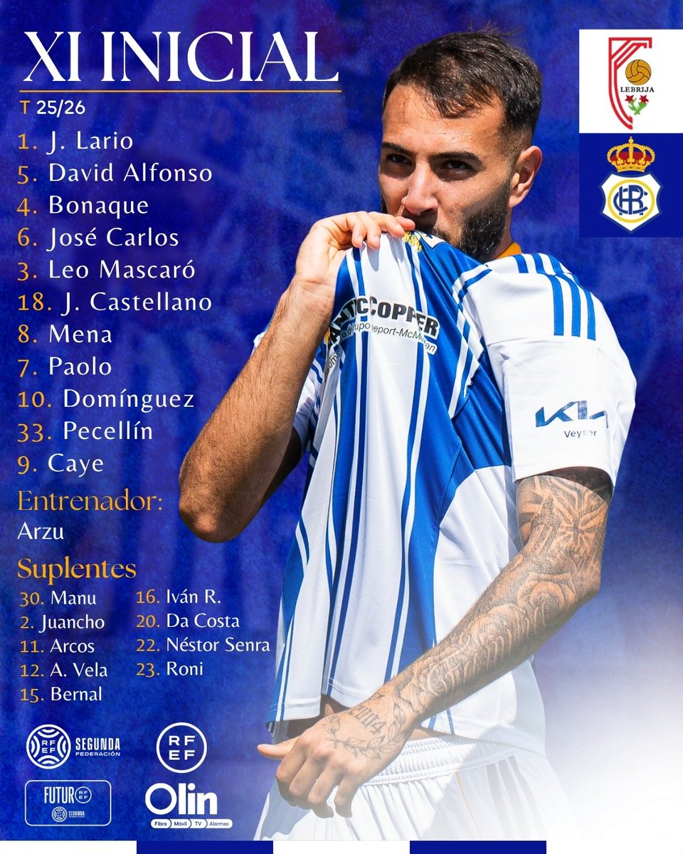 Este es nuestro 1️⃣1️⃣ inicial para el #AntonianoRecre

#DondeElFutbolEmpieza #DecanoDelFutbolEspañol