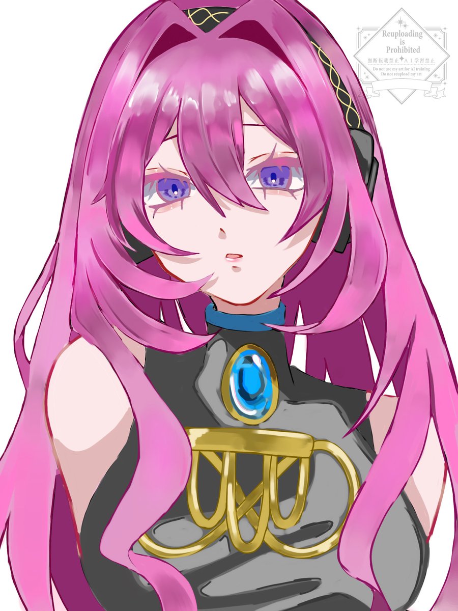 #巡音ルカ 
#巡音ルカイラスト

レイヤー1枚で頑張りました