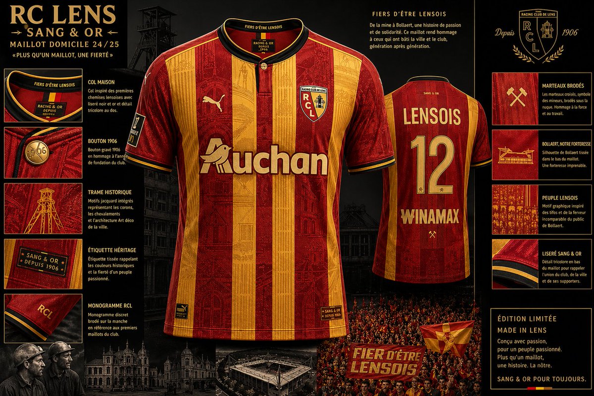 eddydsn's tweet photo. @RCLens ce maillot sang et or, je le veux ! https://t.co/CNA83xQk7p
