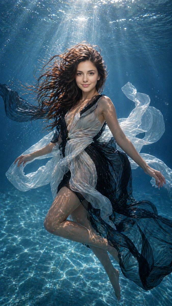 Graceful Elegance Beneath the Surface - PromptGather image 1