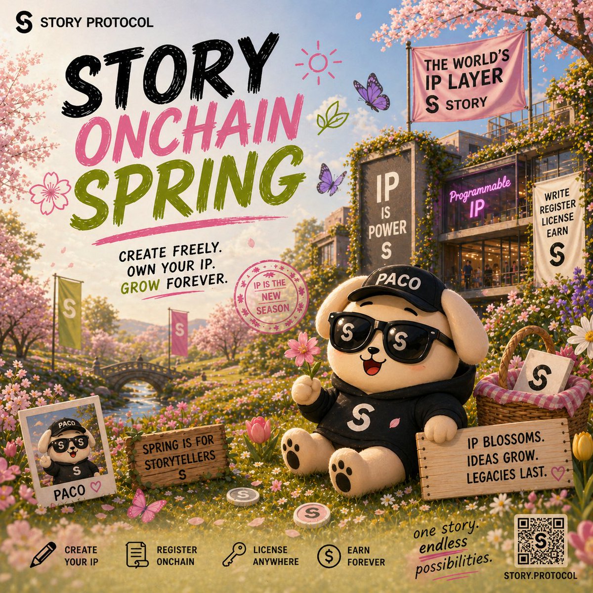 AnkhzG's tweet image. Spring is here, and so are endless possibilities 🌸📖

Building, creating, and protecting ideas on @StoryProtocol where IP blossoms, stories grow, and legacies last.

Powered by creators. Inspired by innovation. Onchain forever.

#StoryProtocol #BuildOnStory