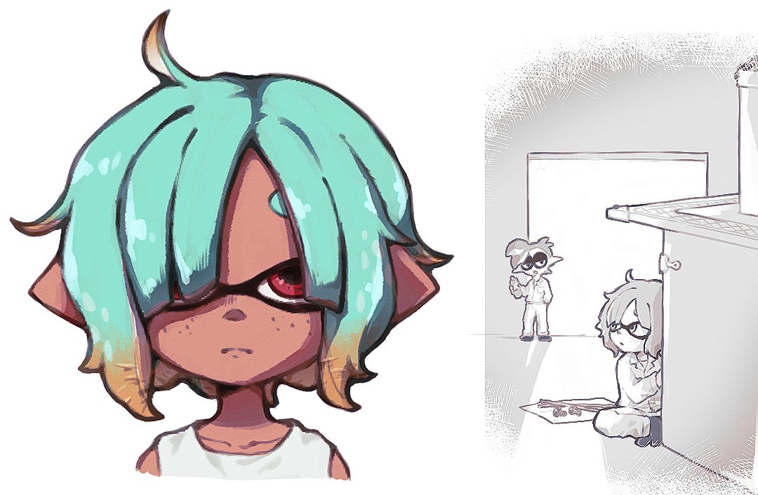 描き方模索　右は100％妄想