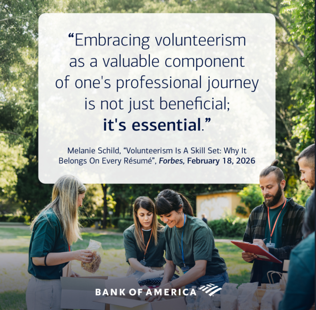 abewtra1111's tweet photo. Most of us volunteer to support an organization or a cause we care about. We might not think about the skills we build along the way! This @Forbes piece offers an interesting look at how community service can support professional growth. Check it out: https://t.co/zCryQohZSH https://t.co/y3jJ7qJke9