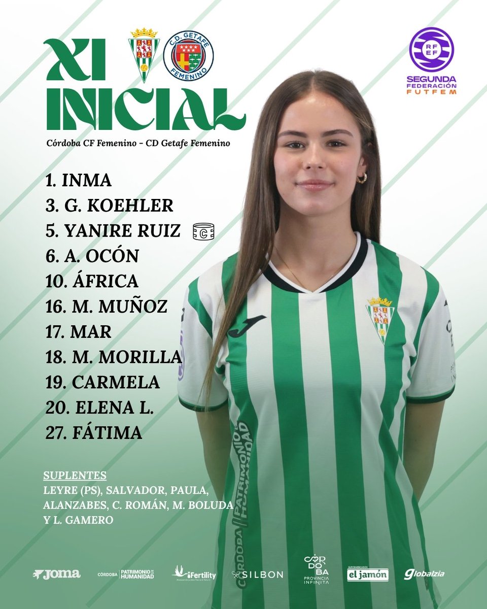 CordobaFemenino's tweet photo. ⚪ 𝑿𝑰 𝑰𝑵𝑰𝑪𝑰𝑨𝑳 🟢
🆚 @getafefem
#CCFFem #FutFem https://t.co/xlzBKtqPho