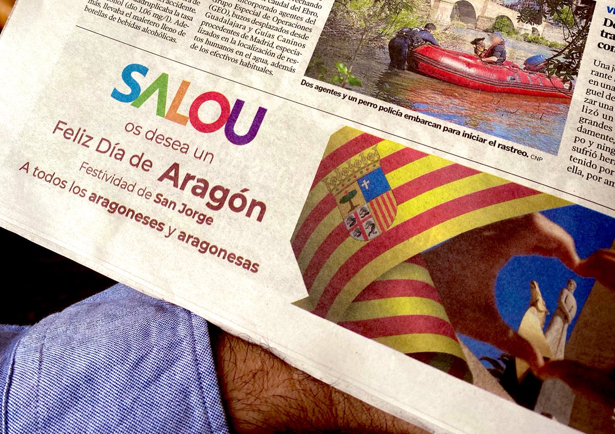 Reconstruir puentes siempre es una cosa muy positiva. Anuncio de Salou felicitando San Jorge a todos los aragoneses. Simbiosis