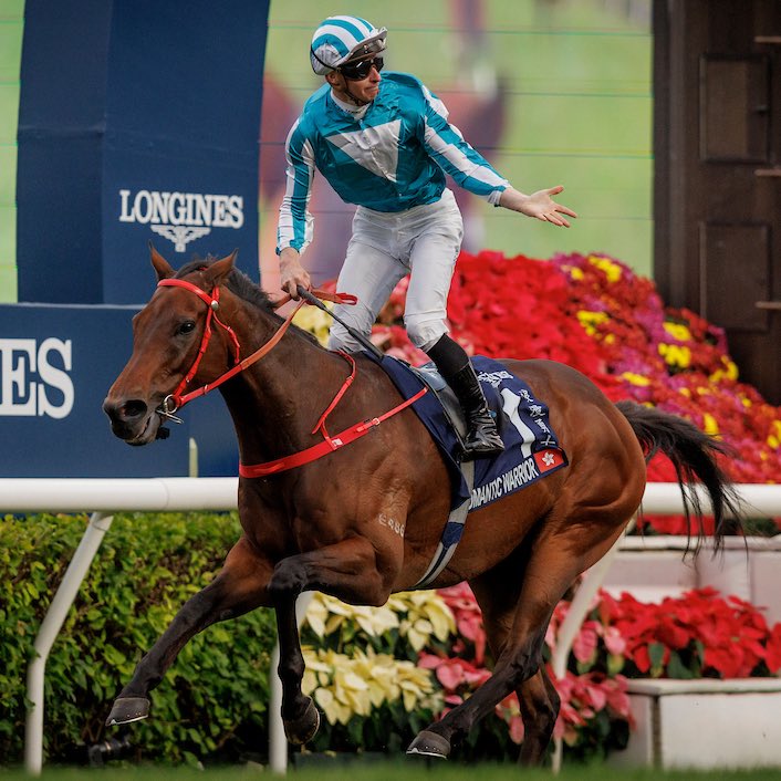 HongKong_Racing's tweet photo. ROMANTIC WARRIOR batters them!

Bolts up to win the G1 FWD QEII Cup

#HKRacing https://t.co/8qIQikFKih