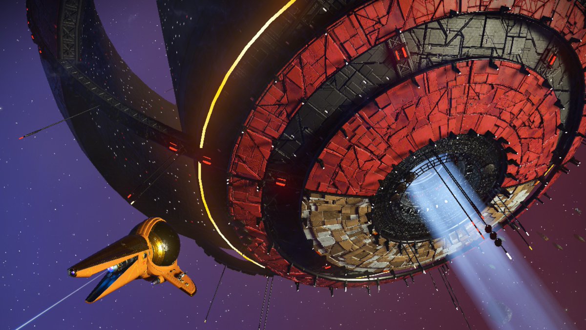 The space station I stopped by😃 

#NoMansSky #ノーマンズスカイ