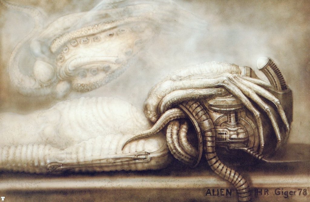 LandofLoreFilms's tweet image. Original concept art for the facehugger by H.R. Giger

#HRGiger #ConceptArt #AlienDay

Alien, 1979
dir. Ridley Scott