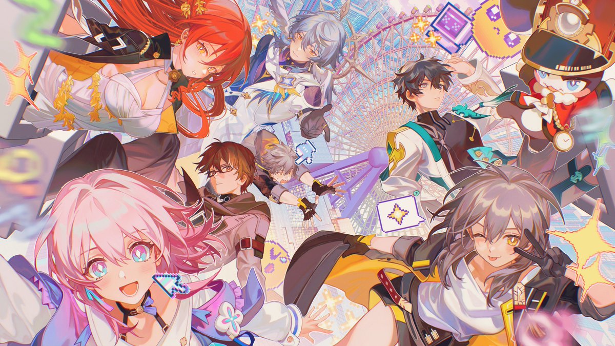 I drew the Astral Express crew 📷📷
I really love their dynamic, they feel like a little family 📷
Happy anniversary to Honkai: Star Rail!
#HonkaiStarRail #HSR3Year #崩壊スタ一レイル