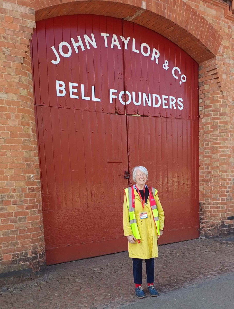 Chatt236's tweet photo. BIG DAY OUT at Taylor's Bell Foundry Museum in Loughborough on a research trip for my next book.
@JTBellfoundry Giving it  ⭐️⭐️⭐️⭐️⭐️
It was brilliant. Dusted off the yellow mac now that Spring is here.
https://t.co/X2L6e7WNOU  - historical fiction novels
#histfic #novels #writerslife #oldbells