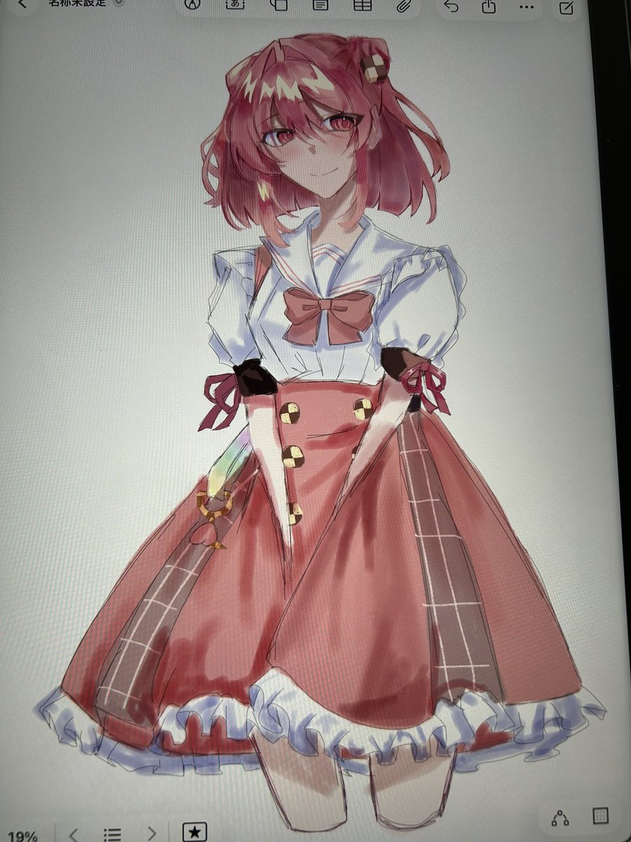 学校のiPadで描いたんだけどとりあえずアイビス欲しい #ぴちあーと