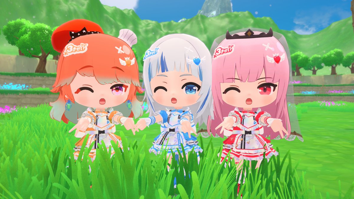 Nightmare0127_V's tweet image. きゅるるんMyth
こんな写真が撮れるなんて神ゲー過ぎるでしょホロ村

#hololiveMyth
 #ぷちホロの村