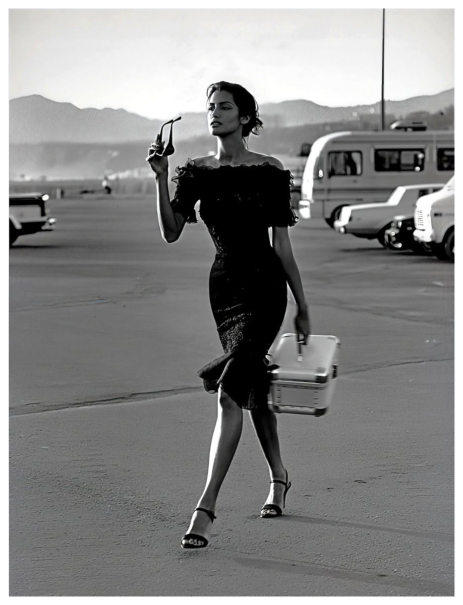Jacques Olivar - Yasmeen Ghauri, Santa Monica - L.A. 1995