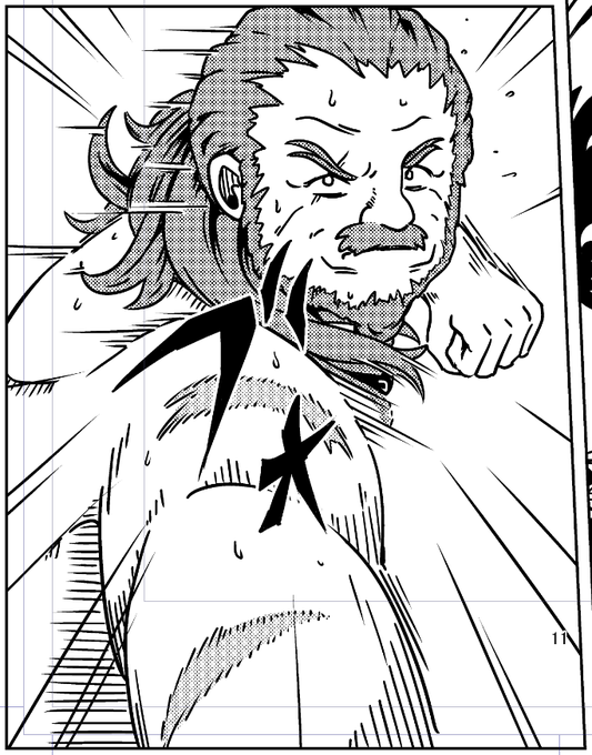 おじさん描くのけっこう楽しい! 