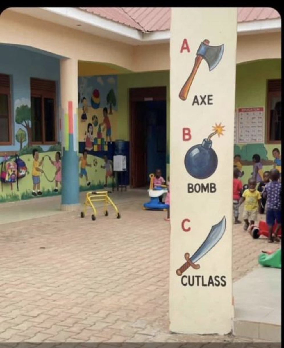 Everything dun turn war for Nigeria ..

What happened to “A for Apple 
B for Ball” ???😂😂😂😂😂😂