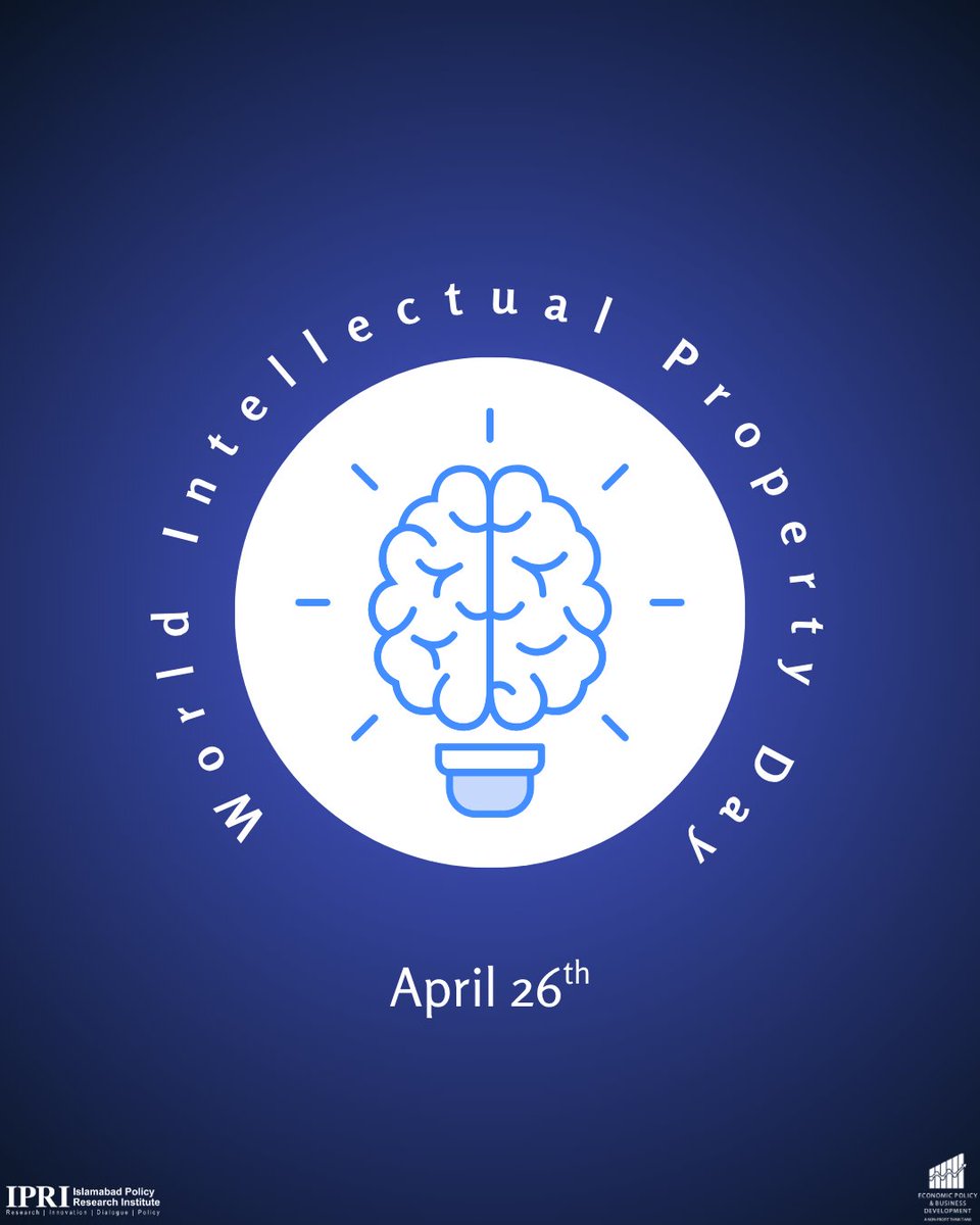 IPRI_Pak's tweet image. IPRI Threads|
World Intellectual Property Day

Curated by International Law Researcher, @Iqra2201 

#WorldIPDay #26April #IntellectualProperty #WIPO #Innovation #Creativity #IPLaw #ProtectYourIP #KnowYourIP