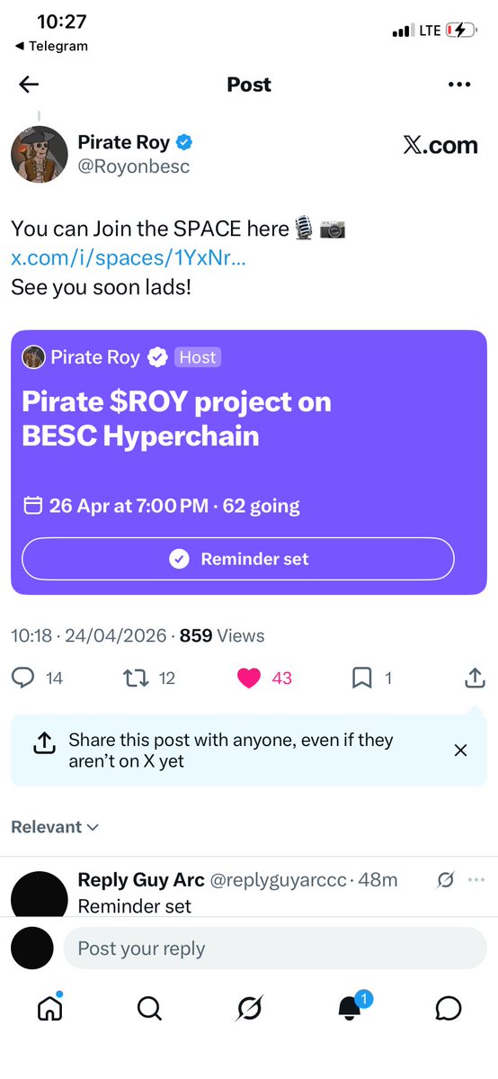 Reply Guy Arc tweet media