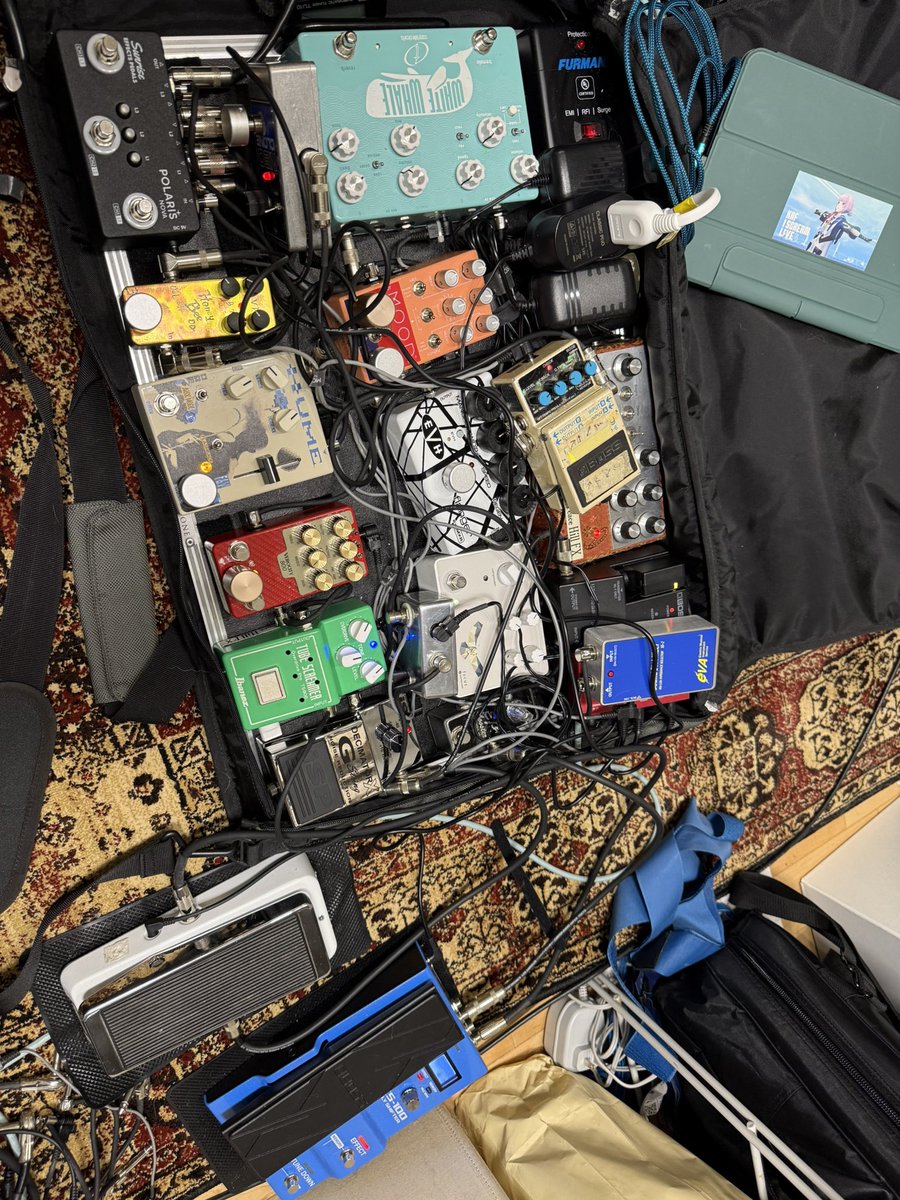 ギター Sunrise Effects Pedals Polaris SPACEMAN EFFECTS Polaris Resonant Overdrive Light Blue