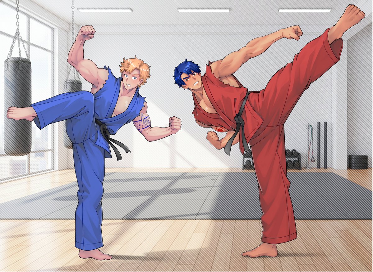 🔞 CaptainRandom / OCs Max and Akira tweet media