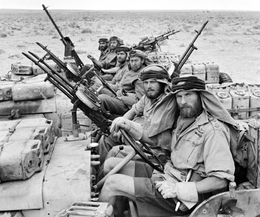 WWIIpix's tweet image. Men of the British Special Air Service (SAS), returning from a 3-month patrol in North Africa, 1943.

Small teams. Deep raids. Total surprise.
The blueprint for today’s special forces. #WW2