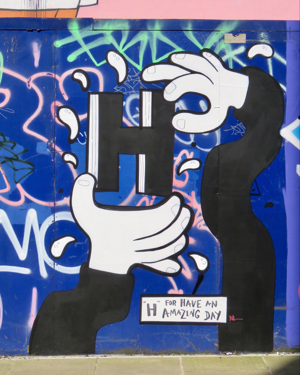 steelcitysnaps's tweet image. H is for “Have an amazing day!”

I love this new piece by @AdamBriscoeArt, part of a new Alphabet wall being brought to life by Friends of Sheffield Centre and a number of artists (more to come soon!) I also love Pete McKee’s Muriel peeking over the top 😊 #Sheffield