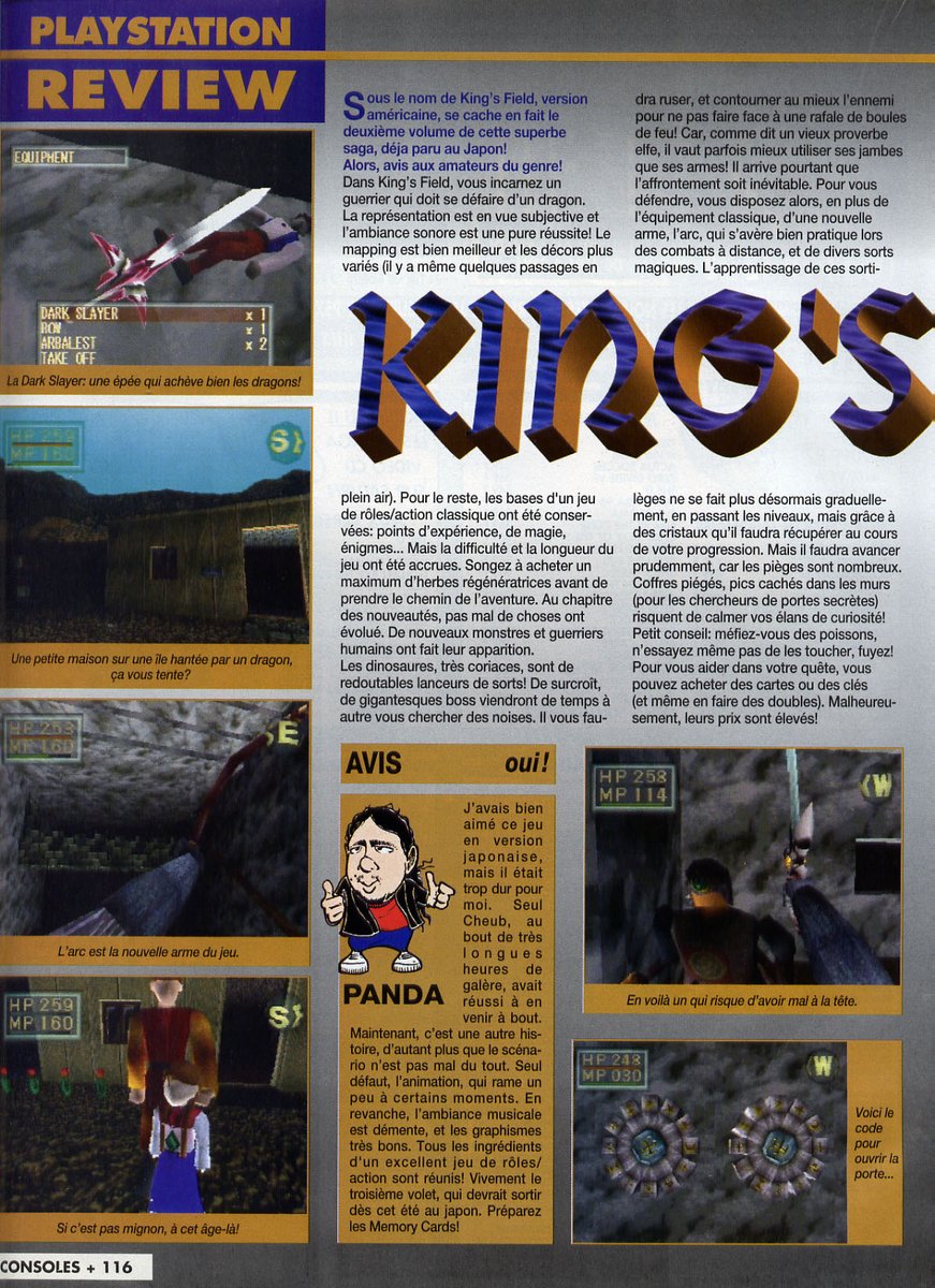 AllmightoFranky's tweet photo. On termine pour aujourd'hui avec les tests de #ShellShock et #KingsField2 tout deux sur la #Playstation!A demain pour la suite du mag! 5/5 https://t.co/vUpW3B8ElE