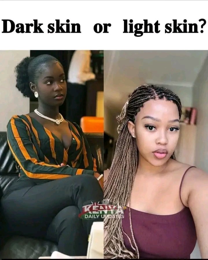 godwinibe's tweet image. Who do you prefer?

Light skin or dark skin? #skin 
_

#drgodwinibe #drgodwin #godwinibe