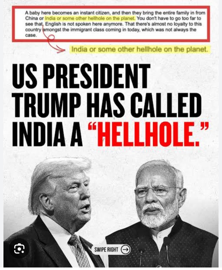 Stop your worthless Mann ki baat 

Trump called India a "hellhole".
But coward Modi is silent.
Even Iran protested Trump's such comment.

#MannKiBaat #Hellhole