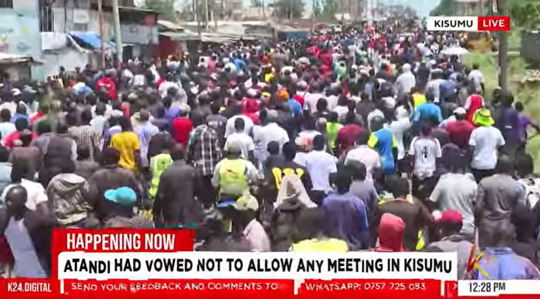 maunde08's tweet image. The people are excited. Even the gods are happy. #lindamwananchitour #Kisumu #ODM #Sifuna