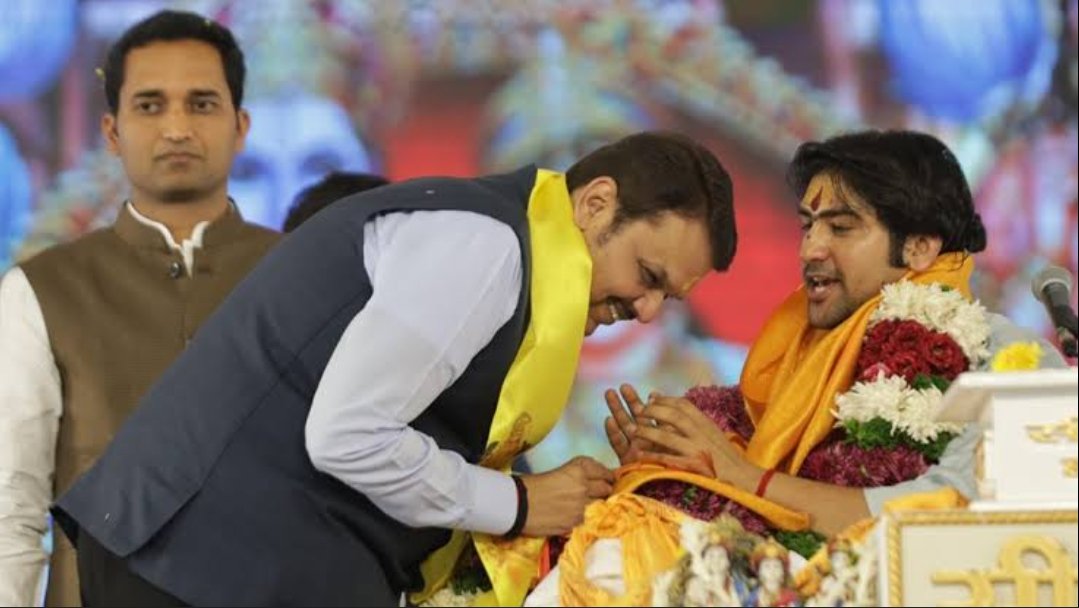 What precedent are we setting for a state when CM and ministers are openly promoting frauds like Dhirendra Shastri aka Baba Bageshwar Dham?

We've got affluent and learned folks cheering and defending this Grade 1 lodu.