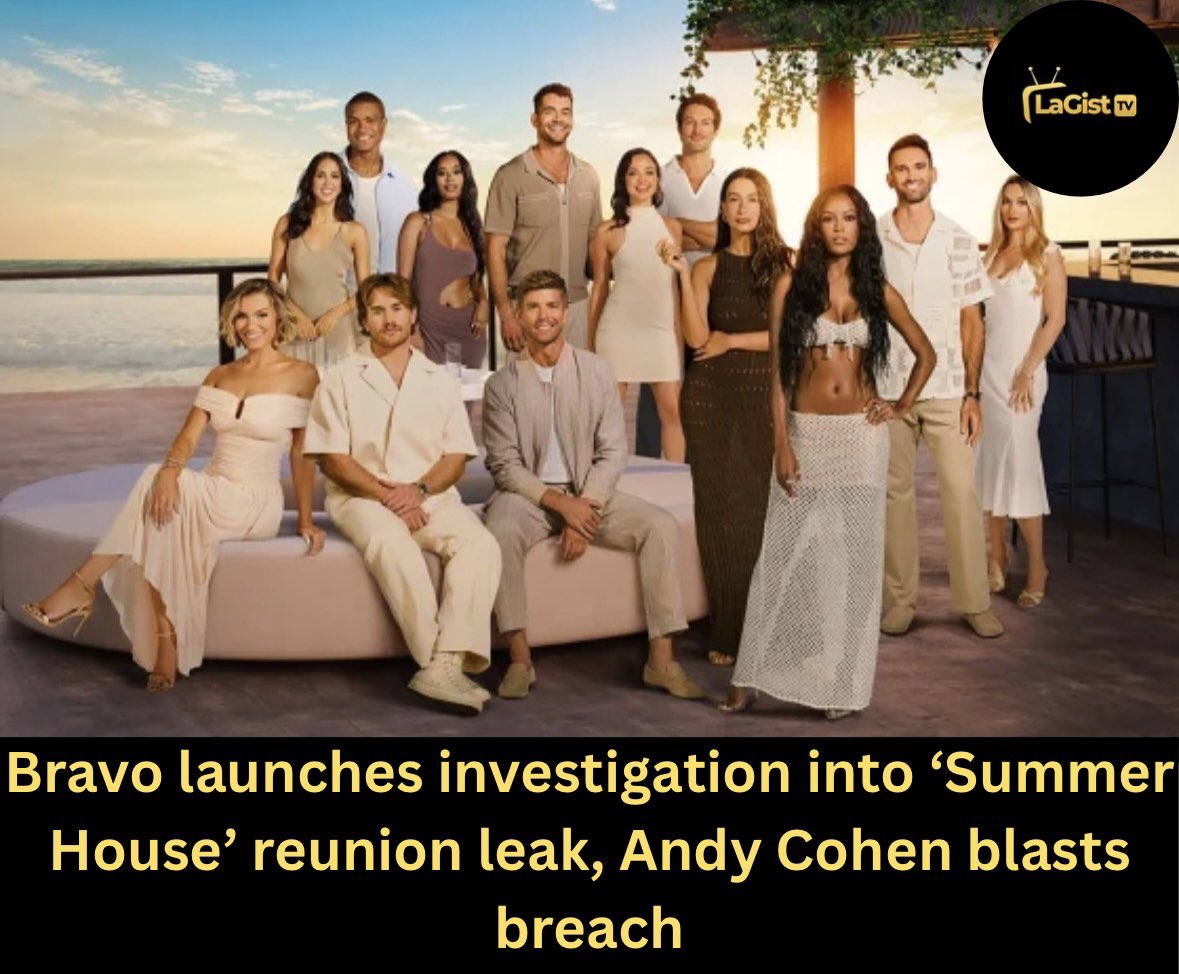 LagistTv's tweet image. Bravo has launched a full investigation after leaked audio from the Summer House reunion went viral. Host Andy Cohen slammed the leak as “disgusting and illegal,” saying the cast “laid their souls out” during the intense taping.#SummerHouse #Bravo #AndyCohen #RealityTV #TVDrama