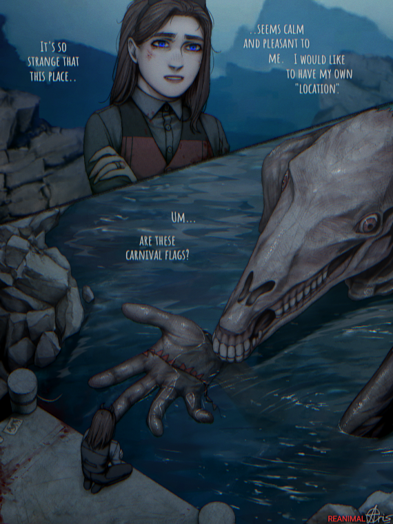 ArisMeaster's tweet photo. #reanimal, #oc
Besides the thrill of this monster's attacks, I loved some of the game's locations.
Sometimes I imagine my OC could have her own creepy location. https://t.co/yI4j8VaFul