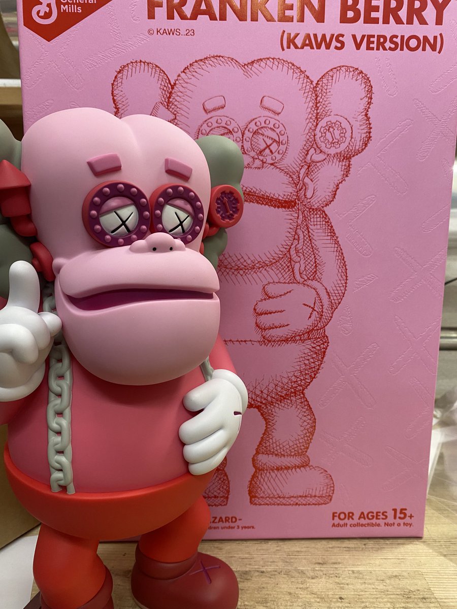 ラス１【廃盤未開封】ボビングヘッド　Franken Berry ファンコ フランケンベリー ワッキーワブラー ボビングヘッド