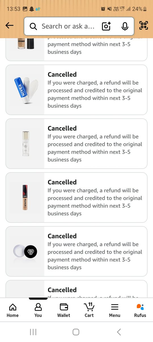 atulsh89's tweet photo. Dear @amazon @amazonIN look your service order cancelled automatically without any information now no refund from last 3 days and even I am unable to open them and my hard earned money stuck in ur site https://t.co/wZaMrZM83V