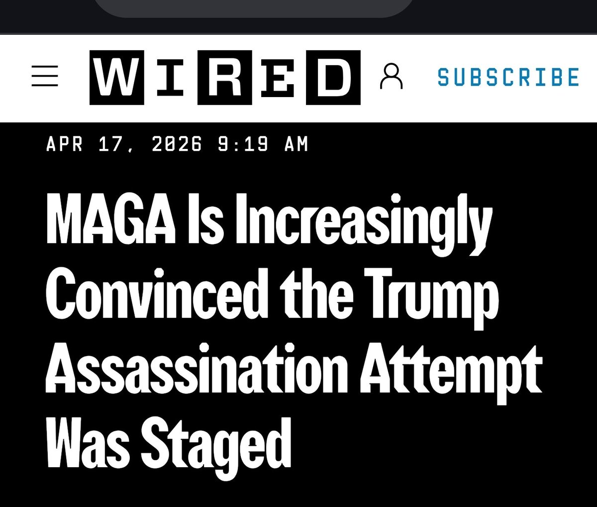 None616865's tweet image. 🥱🥱ITS A GOOD TIME TO REMIND EVERYBODY THAT MID-TERMS COMING UP &amp;amp; DESPERATE TRUMP ONCE AGAIN STAGED* A SHOOTING TO GARNER SYMPATHY, DISTRACT FROM WEAK POLL #S DUE TO UNPOPULAR IRAN WAR, EPSTEIN FILES &amp;amp; GET HIS BALLROOM DONE. JUST LIKE THAT STAGED SHOOTING WHEN HIS EAR WAS "SHOT"