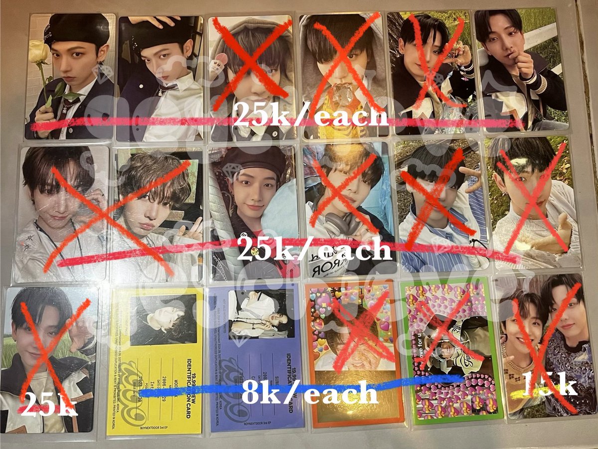[UPDATE]

— wts aab BOYNEXTDOOR

★ Makassar
★ 🍊 Only [gratong]
★ INCLUDE ALL 

🏷️ lfb photocard pc bonedo bnd myungjae jaehyun sungho woonhak who why how 19.99 ina