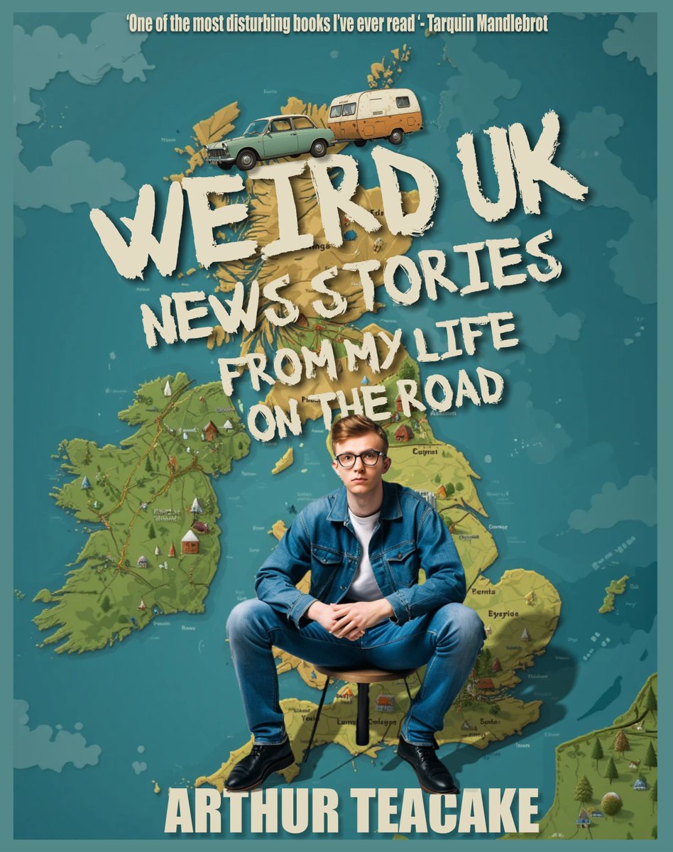 weirdsite's tweet photo. A new #ebook has just been released by #weirdsite on Amazon. Follow  Arthur Teacake, investigate journalist reporting on the #weird and downright strange #news stories on his first year on the road.  #funnynovel #funnybook #funnymemoir https://t.co/o0jRXGn4cP https://t.co/hh8c6nALG7