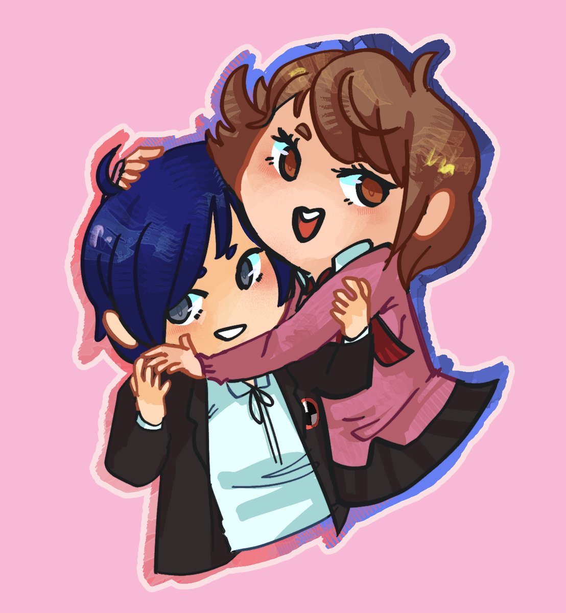 fthfulcrow's tweet image. i just want u 2 focus on my luv! જ⁀➴

a lil #shuyuka icon for the lovely @hamukotwt !!! 

#p3