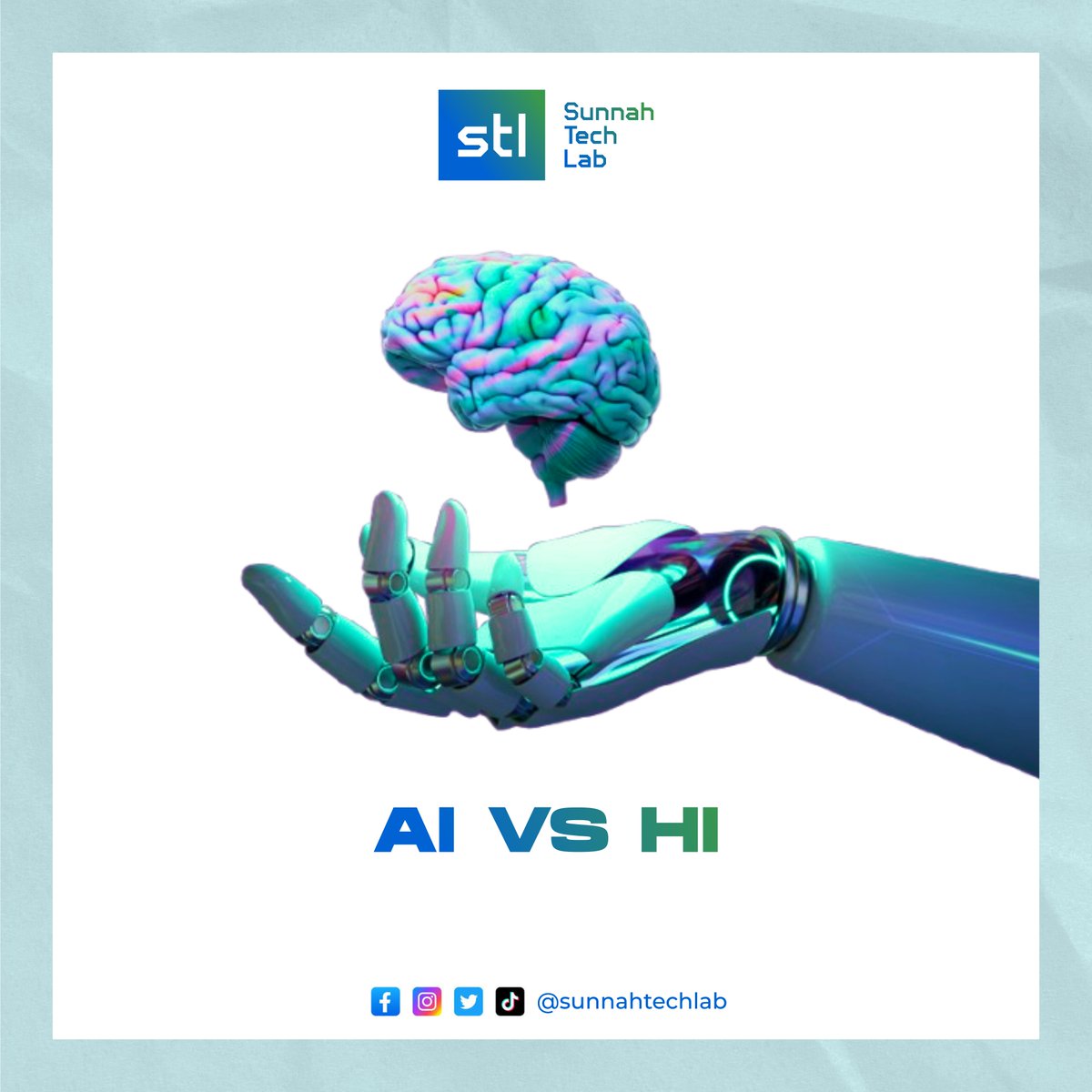 sunnahtechlab's tweet photo. AI is fast, powerful, and data-driven, but it doesn’t feel, dream, or choose meaning. Humans bring emotion, creativity, and wisdom. The future isn’t AI replacing us—it’s humans who know how to use AI well. https://t.co/ODprbMoFjN