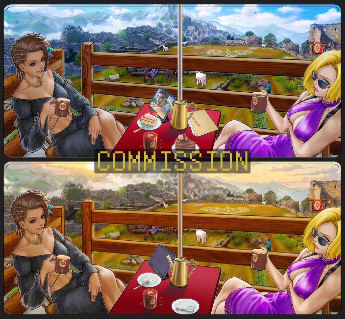 Aishou___'s tweet image. ✏ Azucena &amp;amp; Nina ☕
｢ Tekken ｣ '鉄拳' 🕹️
Commission work for @ mythologan (Instagram)
#Aishou #TEKKEN #Azucena #Nina #Commission