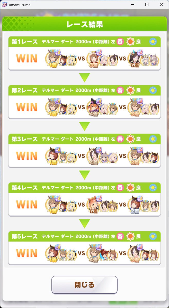 sutecat19's tweet photo. 第2ラウンド
1日目17-3
2日目20-0
今日はネオユニのバフを入れて、全勝でした😤
マーチファル子が安定して、こっちのがいいかも🤔 https://t.co/vz4IziGOvg