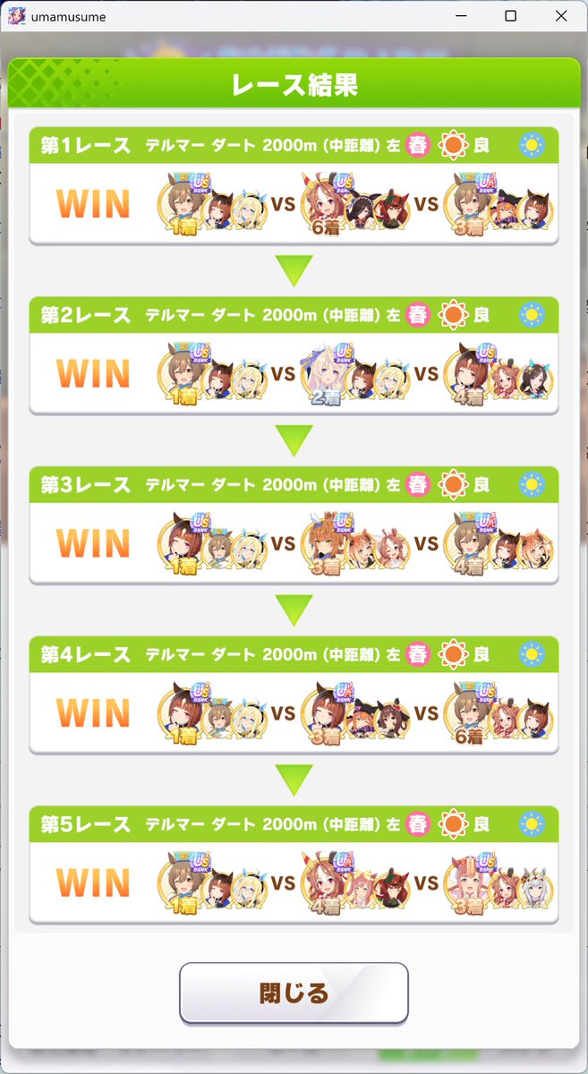 sutecat19's tweet photo. 第2ラウンド
1日目17-3
2日目20-0
今日はネオユニのバフを入れて、全勝でした😤
マーチファル子が安定して、こっちのがいいかも🤔 https://t.co/vz4IziGOvg