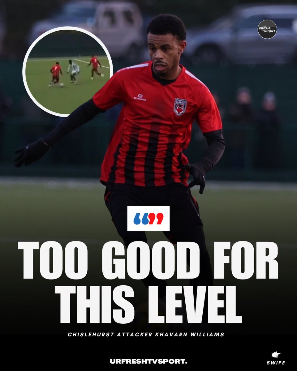 urfreshtv_sport's tweet photo. NON-LEAGUE GEM: Khavarn Williams @khavarnwills 

The @glebefootball attacker is clearly too good for this level, the way he dribbles is exceptional, speed over the first 5 yards with the ball, proper winger that can be unplayable in the 10 🥶

18 G/A This season but he is one of them players that impacts the game in more ways than just goals & assists. 

A club from a higher step is surely keep tabs on him…