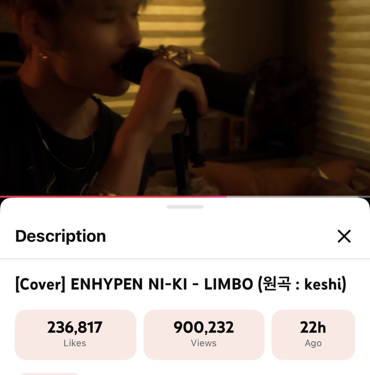 900k! 🔥 CAN WE PUSH FOR 1M?!

don't get demotivated pls! we are doing well! maybe not as well as we expected but this is still great numbers! we also already hit our goal for number of likes.

let's just keep on watching while appreciating ni-ki's vocals! ❤️