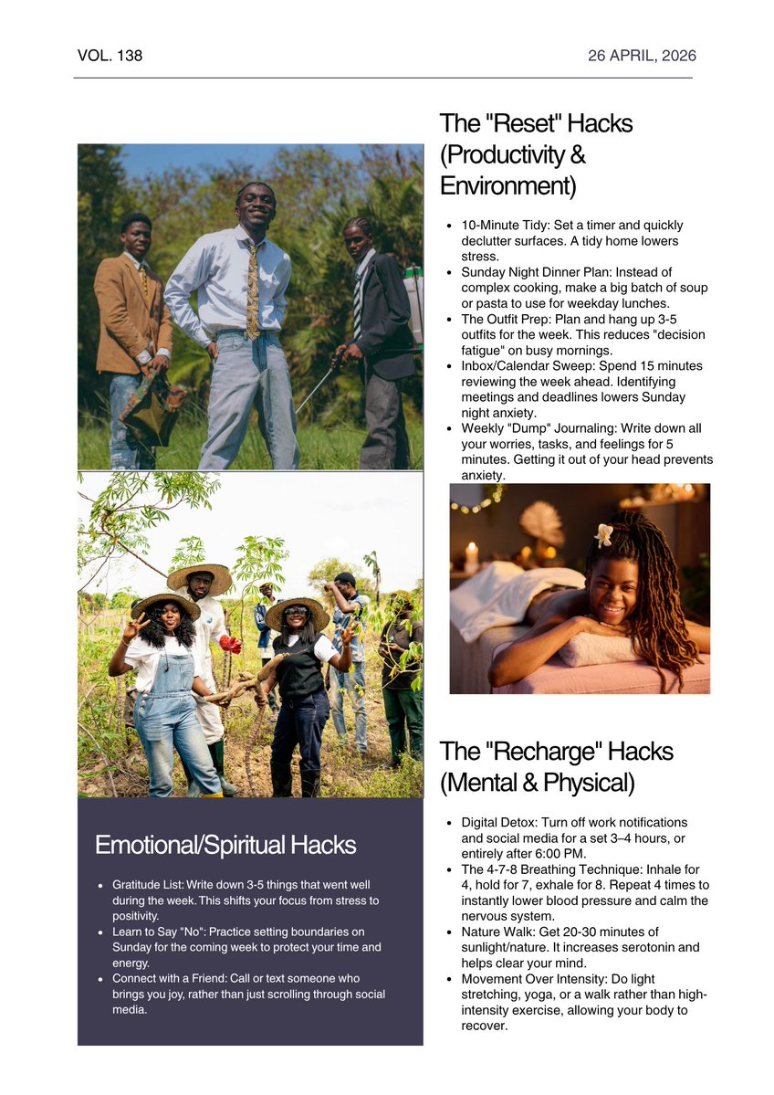 WeLoveTVke's tweet image. Self-care Sundays = stronger bodies &amp;amp; minds 💙
1️⃣ Stress reduction 😌
2️⃣ Better sleep 💤
3️⃣ Boosted immunity 🛡️
4️⃣ Mental clarity 🧠✨
5️⃣ Stronger family bonds 👨‍👩‍👧‍👦

Make it a weekly habit! 🌿
#SelfCareSunday #HealthyLiving #FamilyWellness #MentalHealth #Prevention